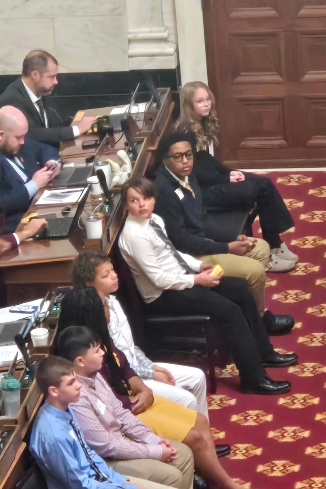 Ross in the legislative chamber