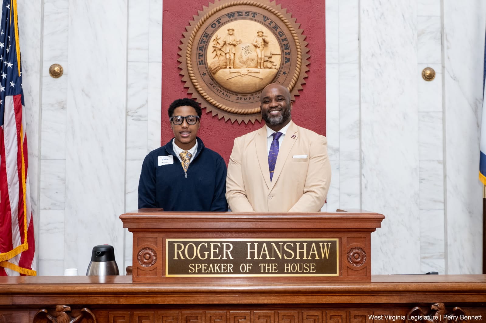 Ross at the Speaker of the House desk