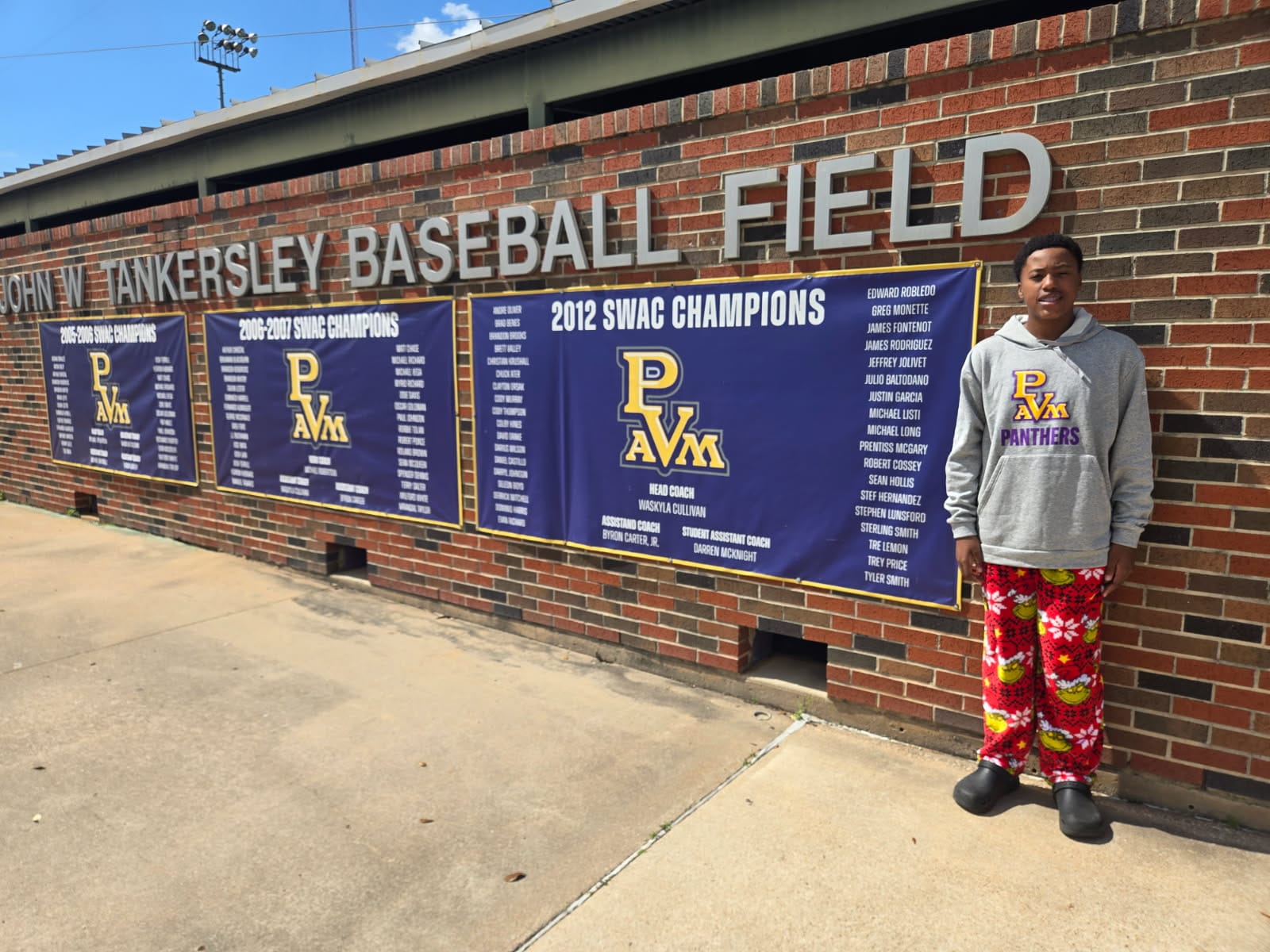 Ross at Prairie View A&M baseball field